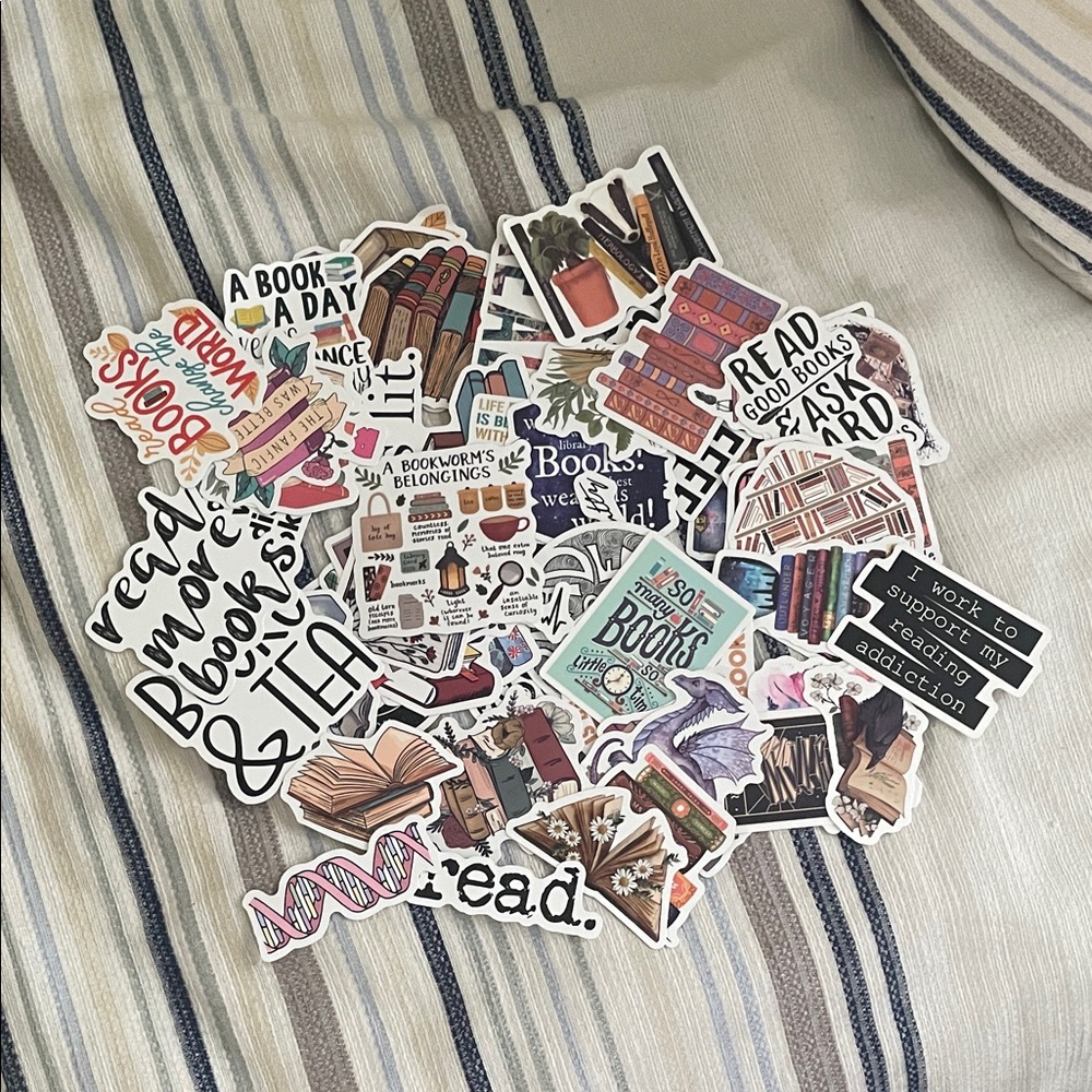 Book Themed Stickers